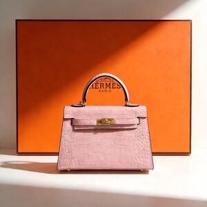 <AUTHENTIC>Hermès Kelly 20 Mini in Pink